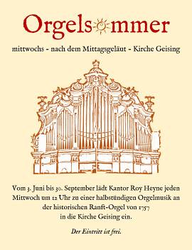 Orgelsommer Geising